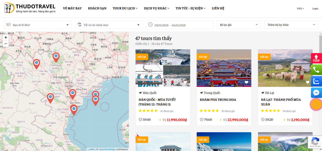 đặt tour du lịch